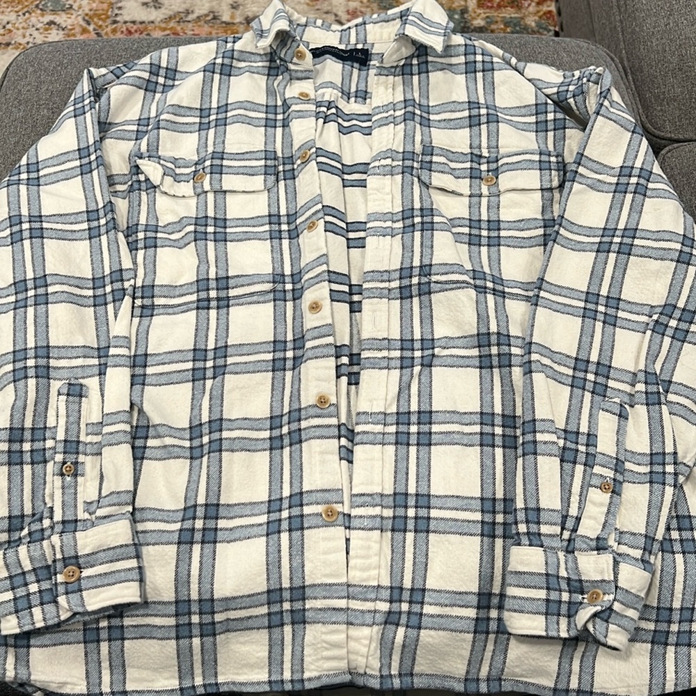 Men’s Abercrombie and Fitch Oversized Flannel Overshirt